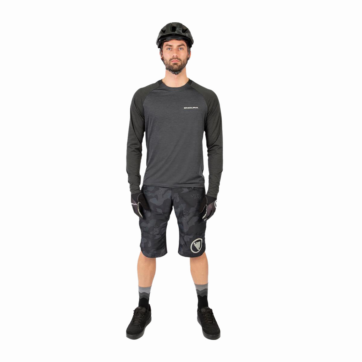 SingleTrack Trikot (langarm) - Zinn-Grau