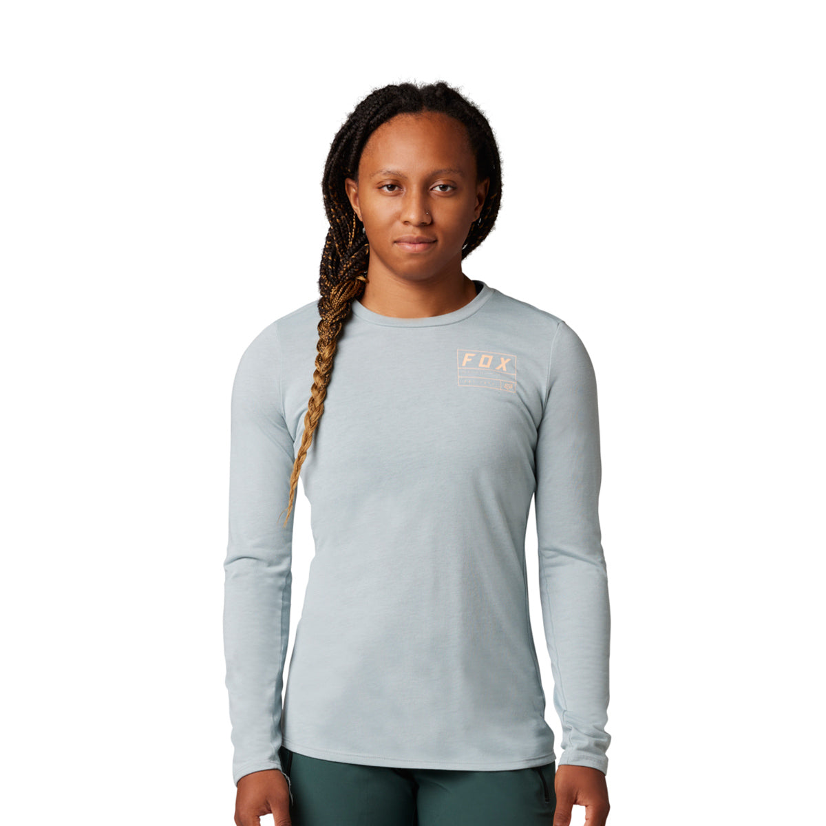Womens Ranger Dr Long Sleeve Jersey - gunmetal grey