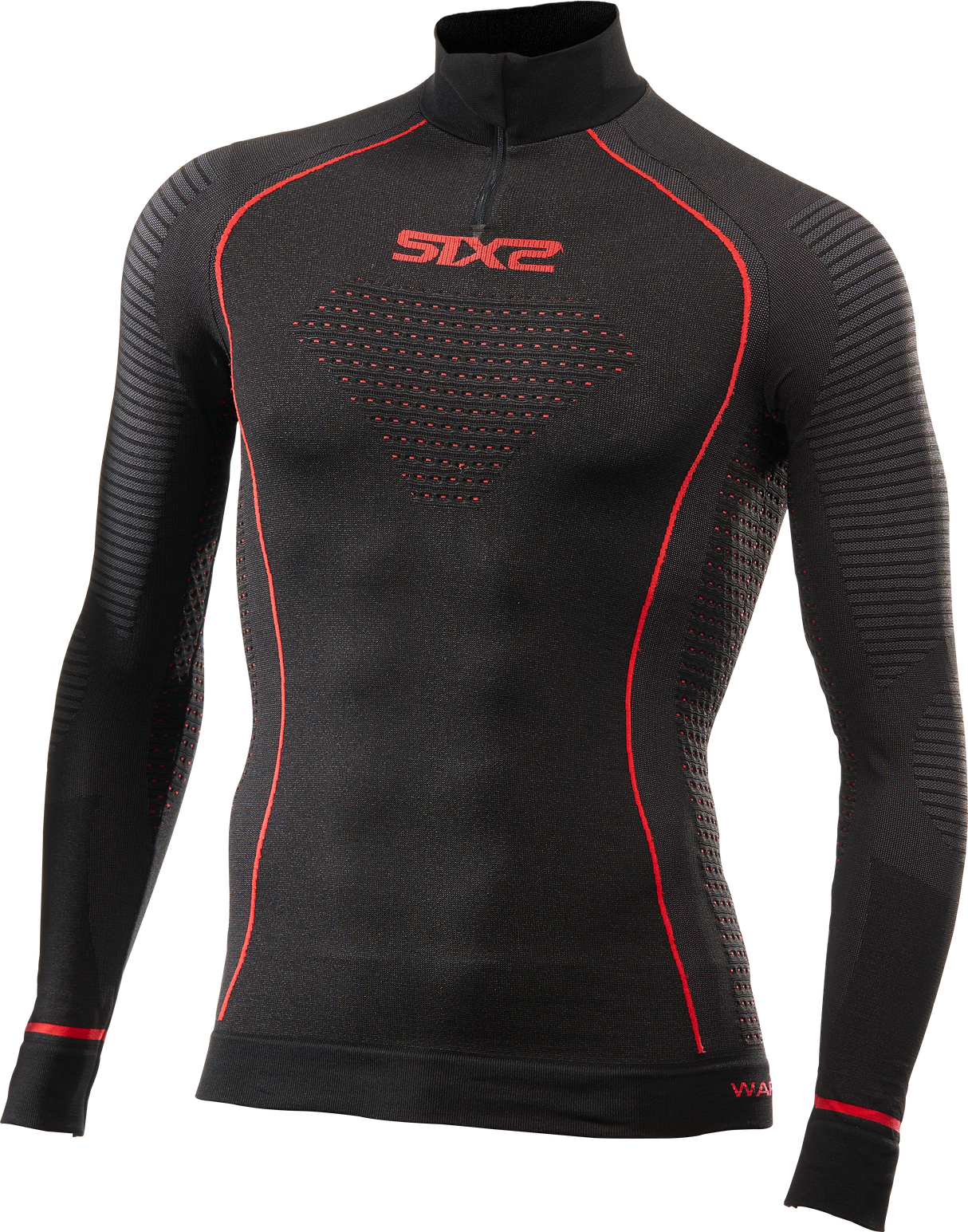 Funktionsshirt-langarm mit Zip Kragen Blazefit TS13W CU schw