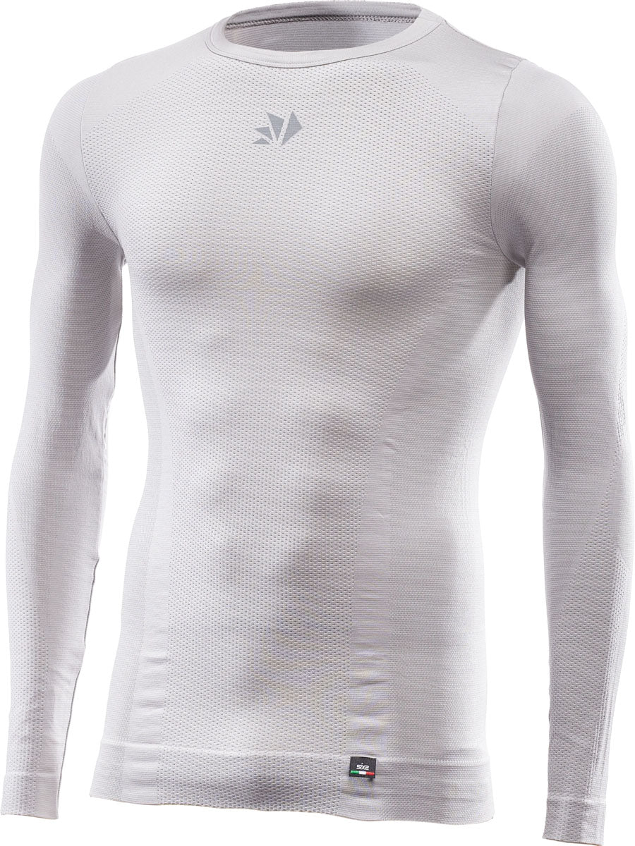 Langarm Funktions Shirt TS2 V2 silber-weiss