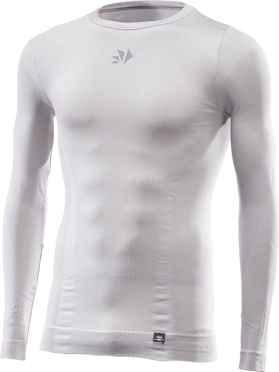 Langarm Funktions Shirt TS2 V2 silber-weiss