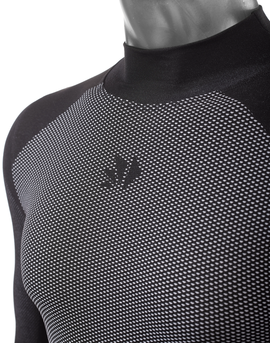 Langarm Funktions Shirt TS3 V2 schwarz-carbon
