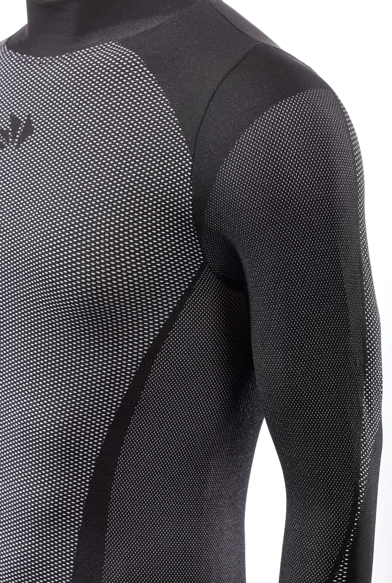 Langarm Funktions Shirt TS3 V2 schwarz-carbon
