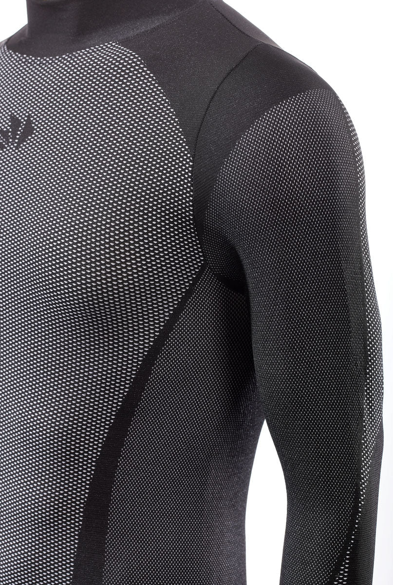 Langarm Funktions Shirt TS3 V2 schwarz-carbon