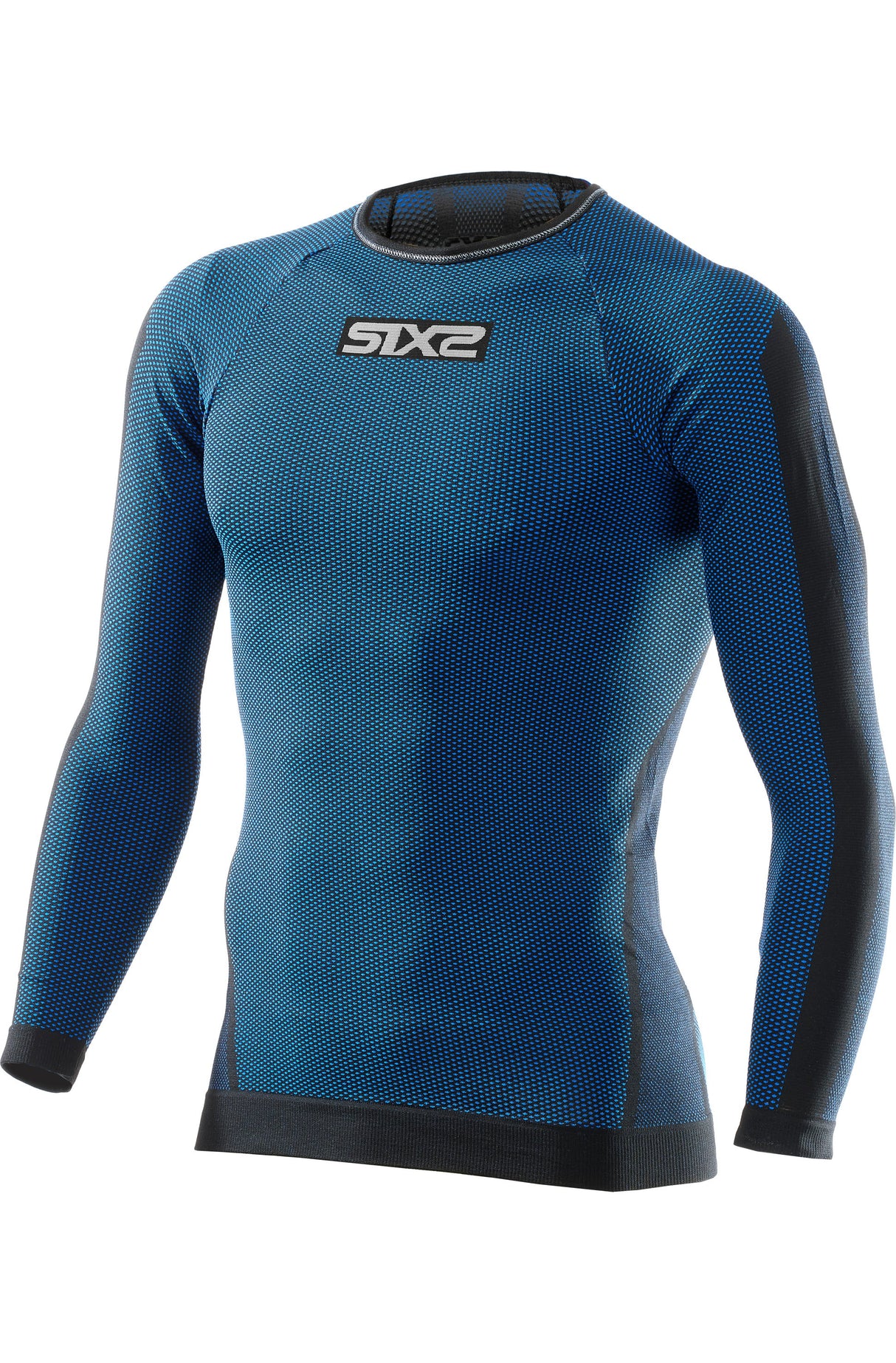 Langarm Funktionsshirt TS2 schwarz-petrol