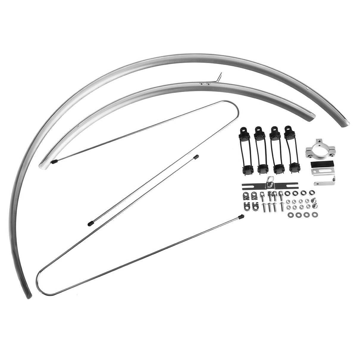 Schutzbleche - silber poliert