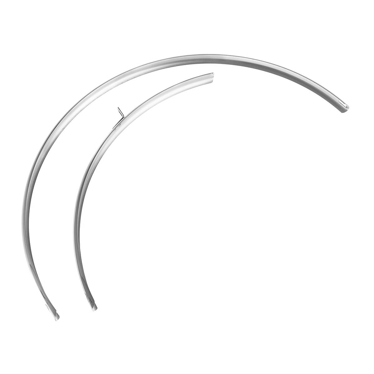 Schutzbleche - silber poliert