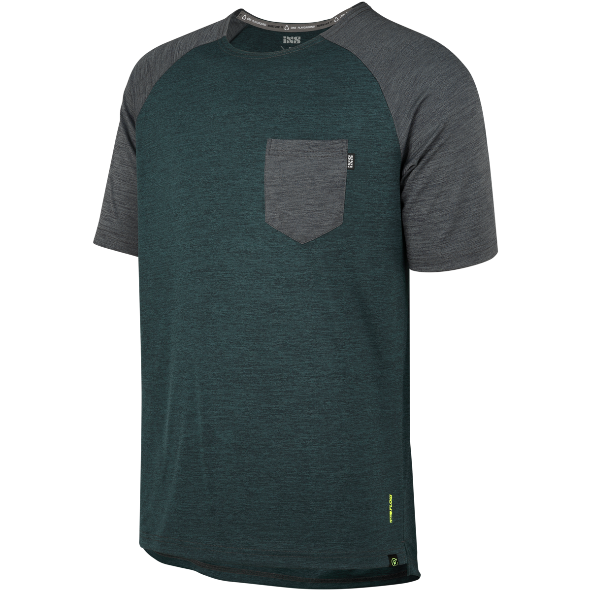 Flow X Kindertrikot kurzärmlig - Türkis/Grau iXS