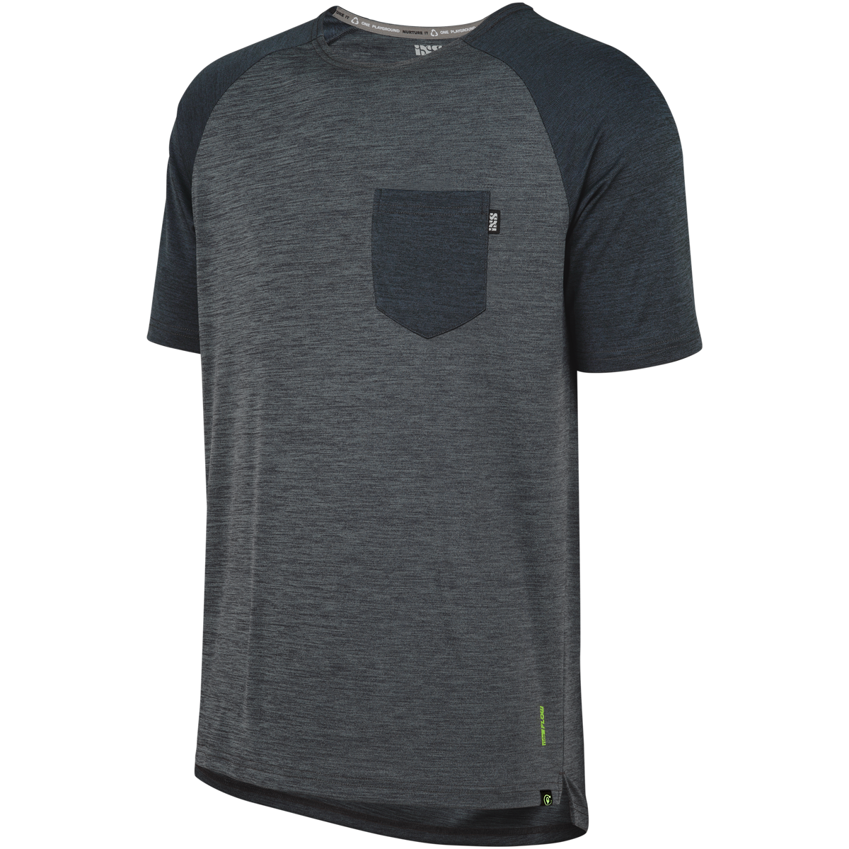 Flow X Kindertrikot kurzärmlig - Grau/Schwarz iXS
