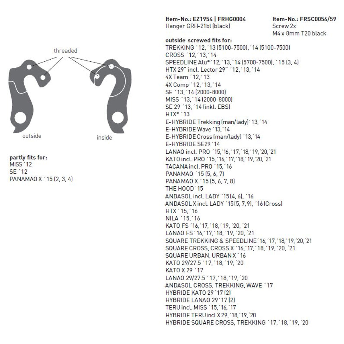 Schaltauge HD MTB - Schwarz