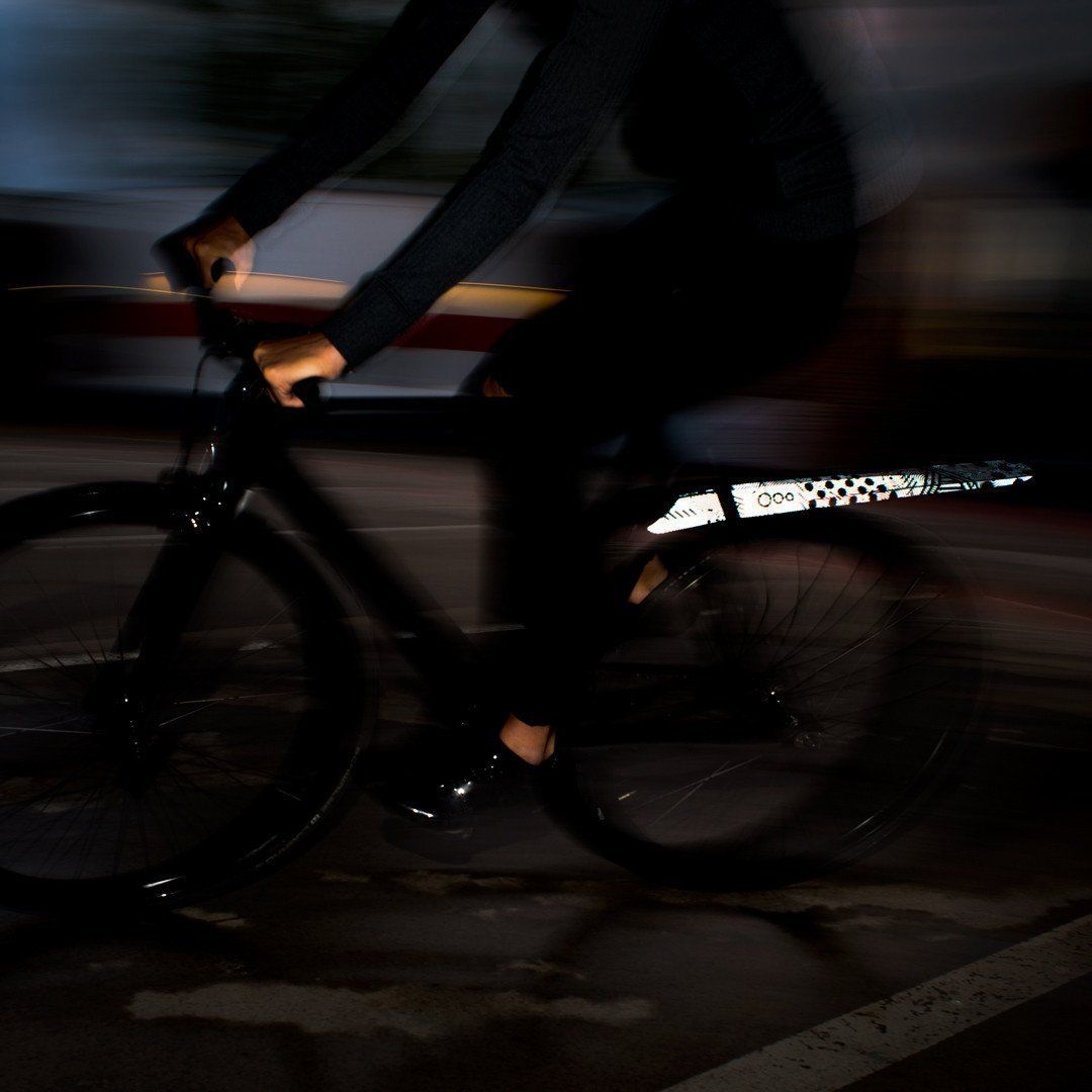 Fendor Bendor Regular Schutzblech - Schwarz/Weiß - reflektierend