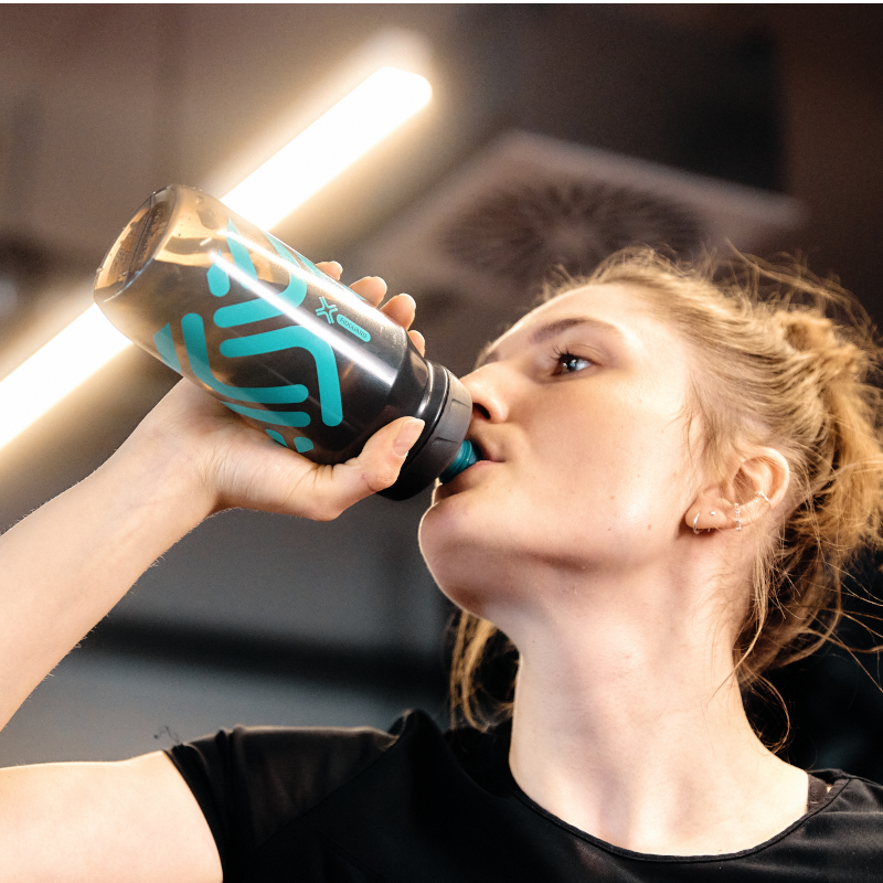 FIDGUARD BOTTLE 600 antibacterial - black/green