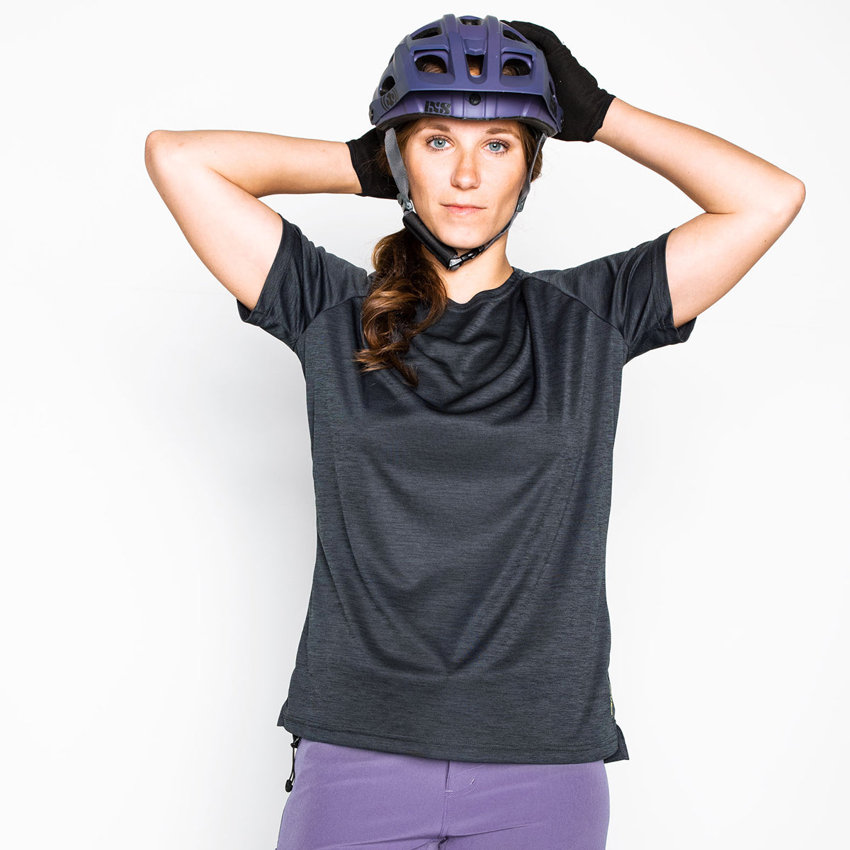Flow X Damen Kurzarm Trikot - Schwarz iXS