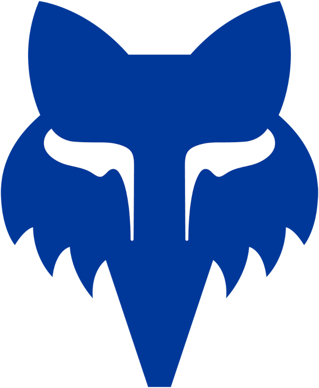 Fox Head 1.5" - Blue