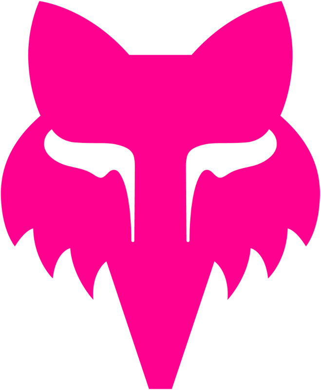 Fox Head 2.5" - Pink