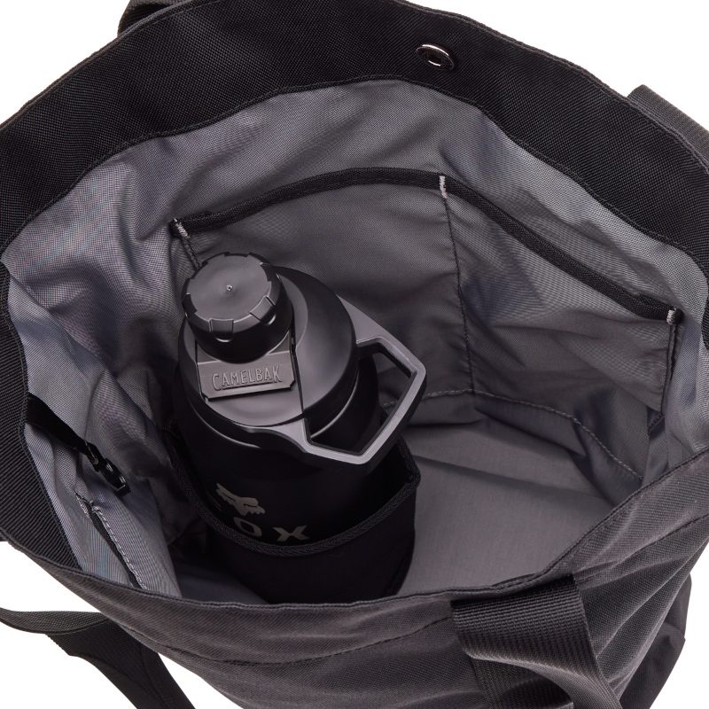 Fox Head Tote Bag - Black