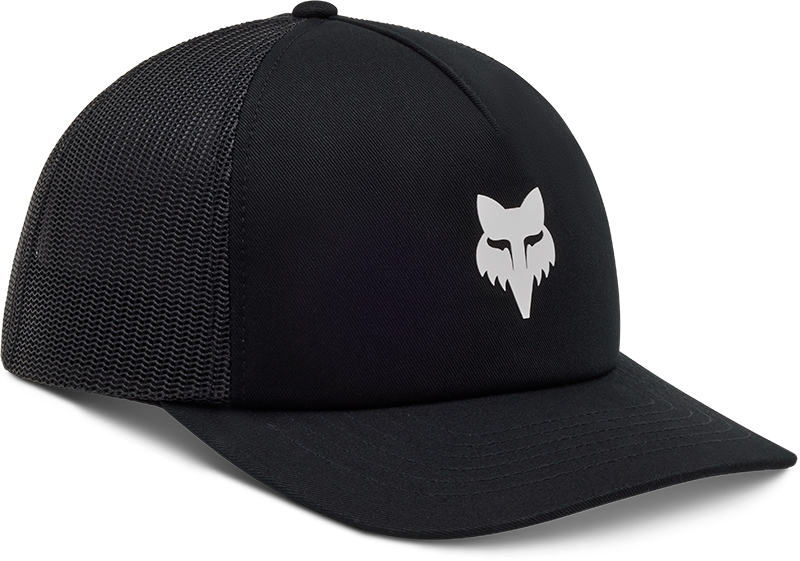 Fox Head Trucker Hat - Black