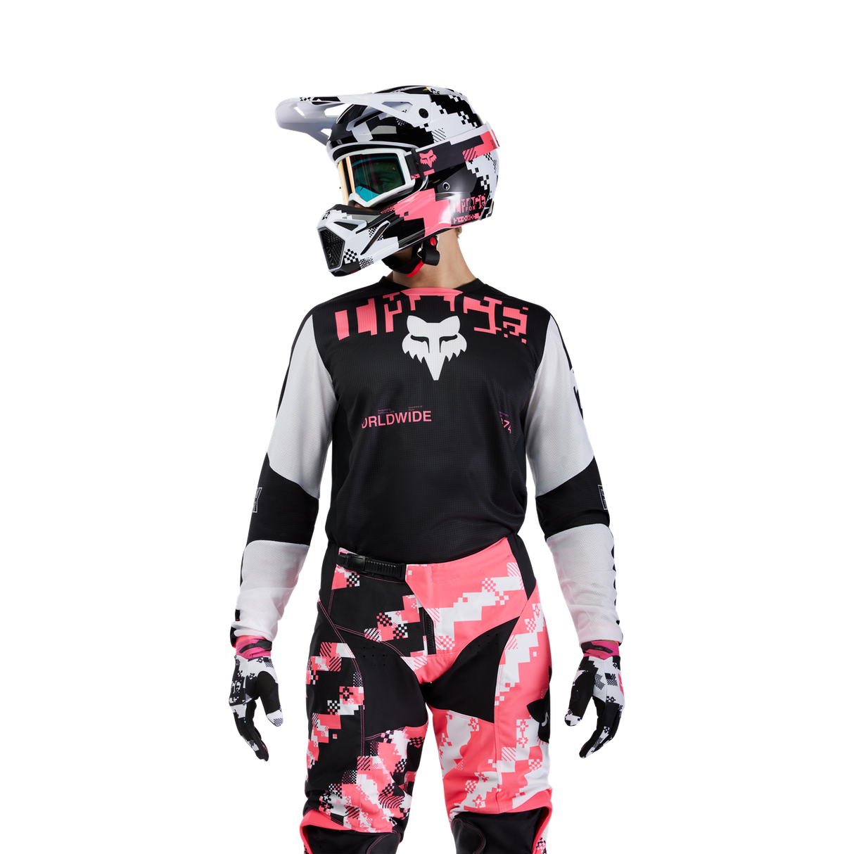 180 Digi Image Jersey - Black/Pink Fox Racing