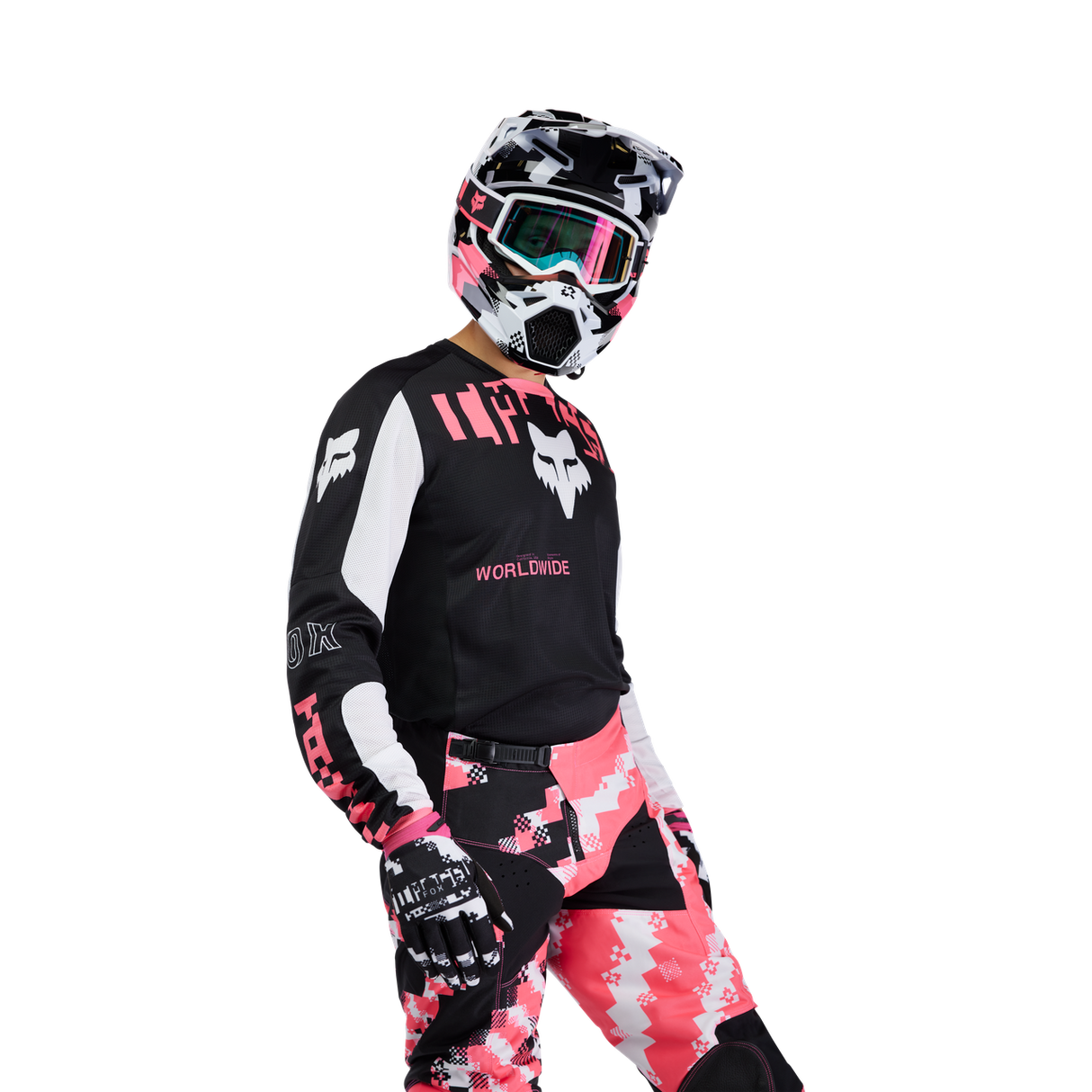 180 Digi Image Jersey - Black/Pink Fox Racing