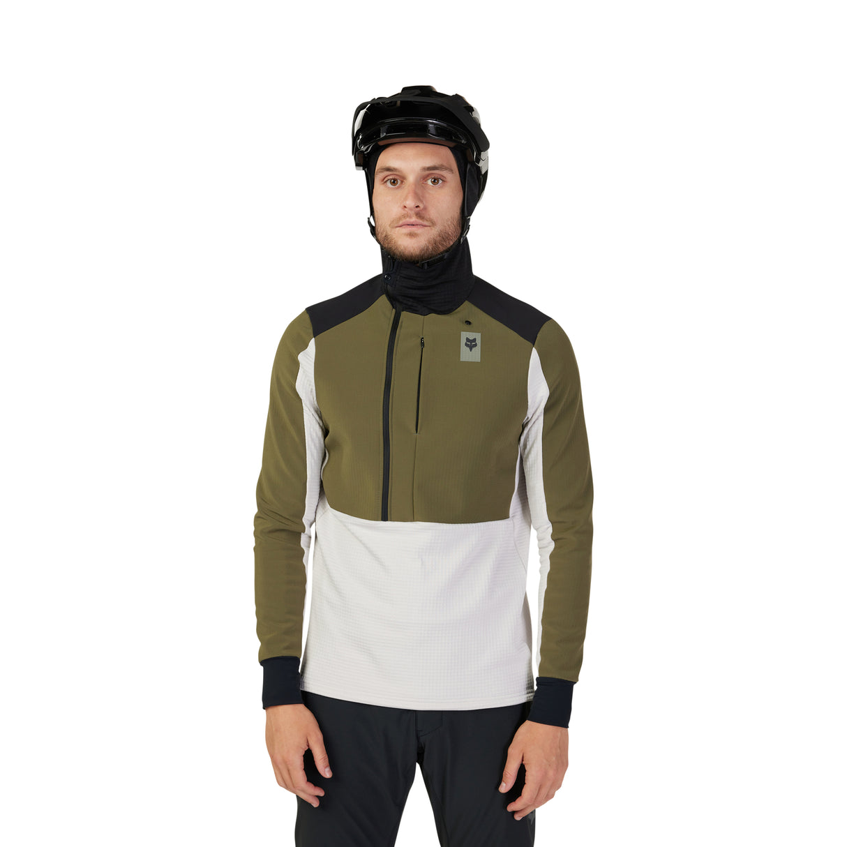 Defend Thermal Hoodie - Olive Green