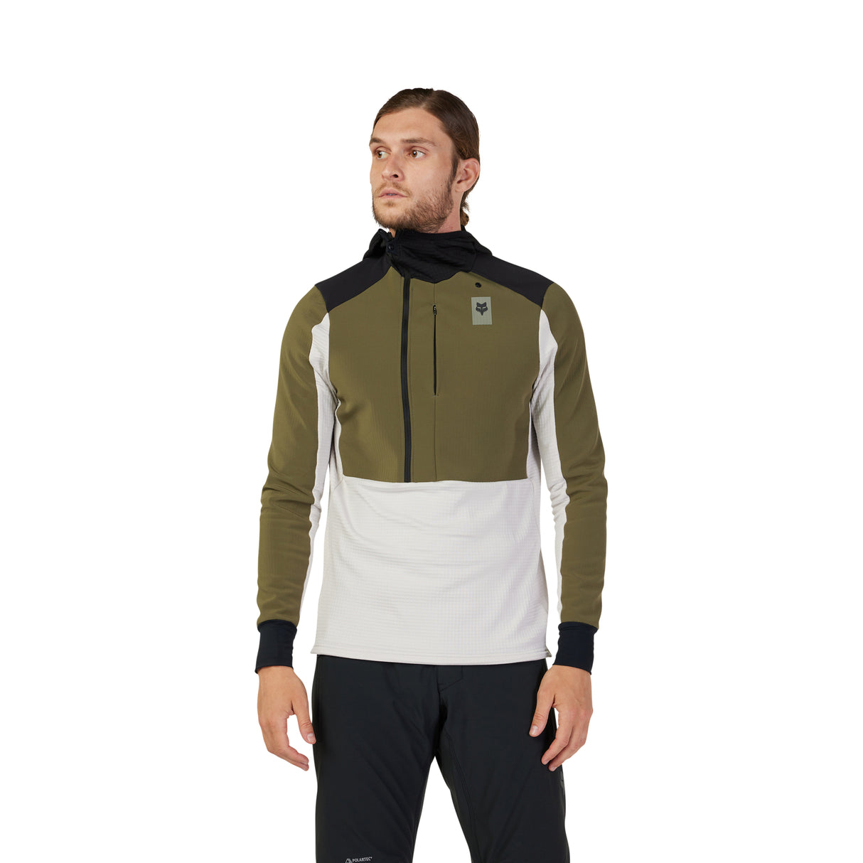 Defend Thermal Hoodie - Olive Green