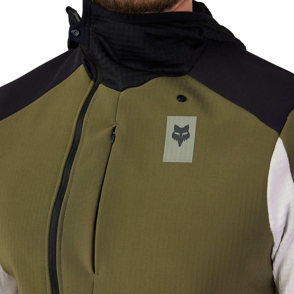 Defend Thermal Hoodie - Olive Green