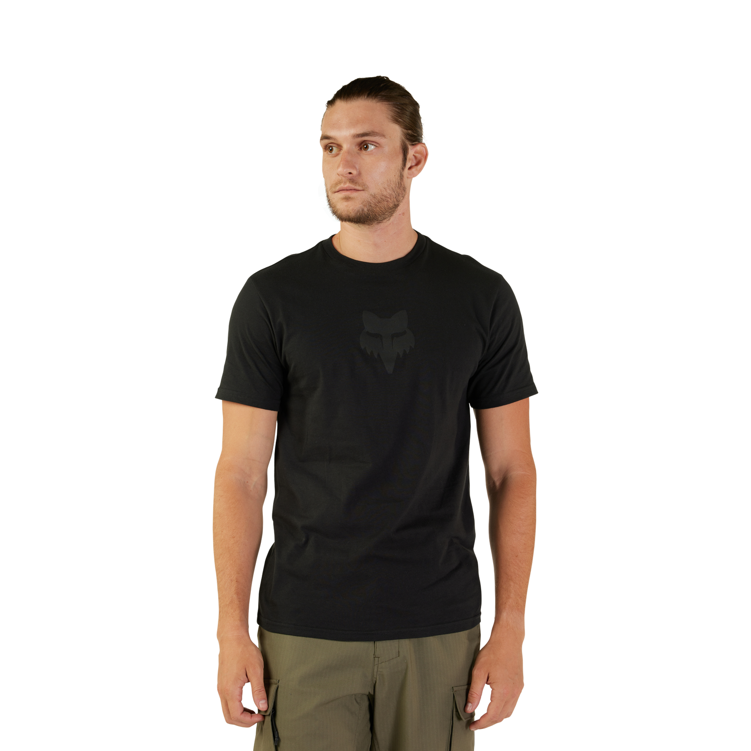 Fox Head Short Sleeve Premium T-Shirt - Black / Black