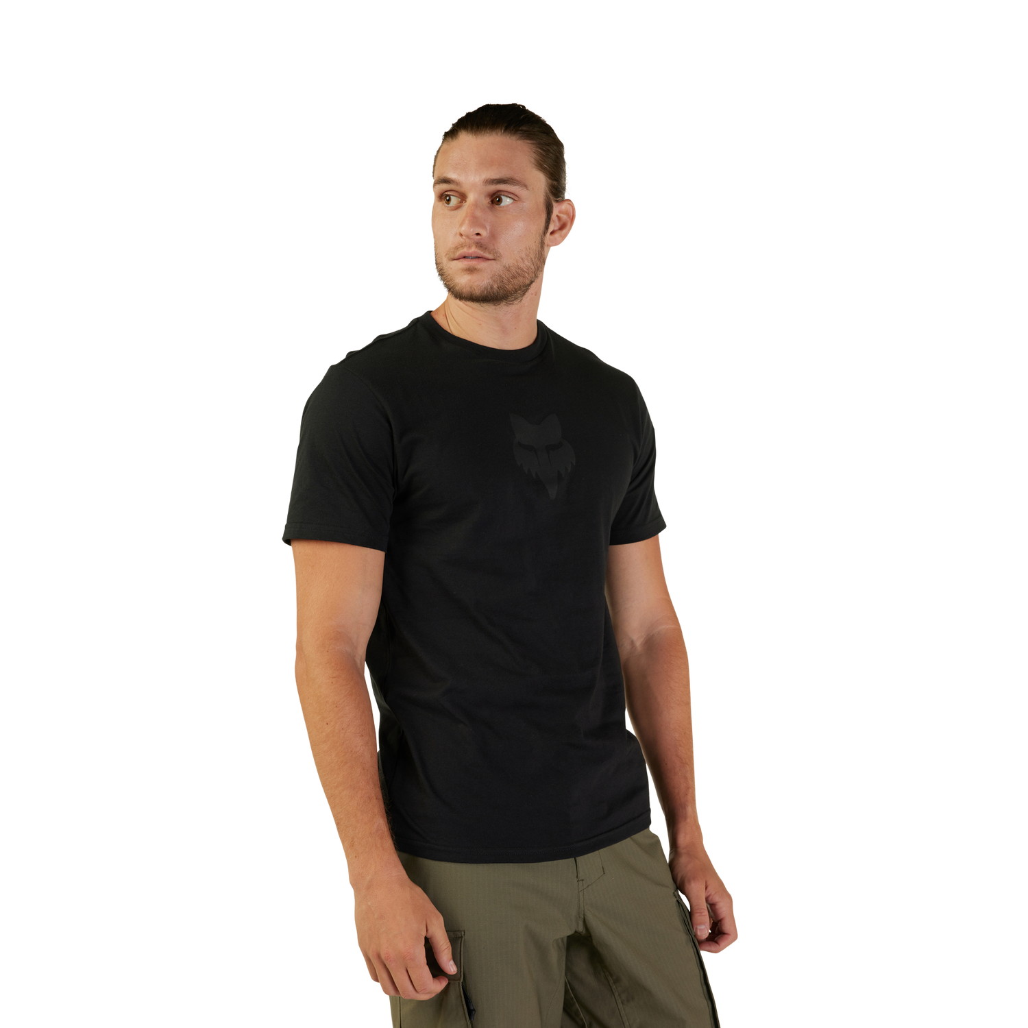Fox Head Short Sleeve Premium T-Shirt - Black / Black