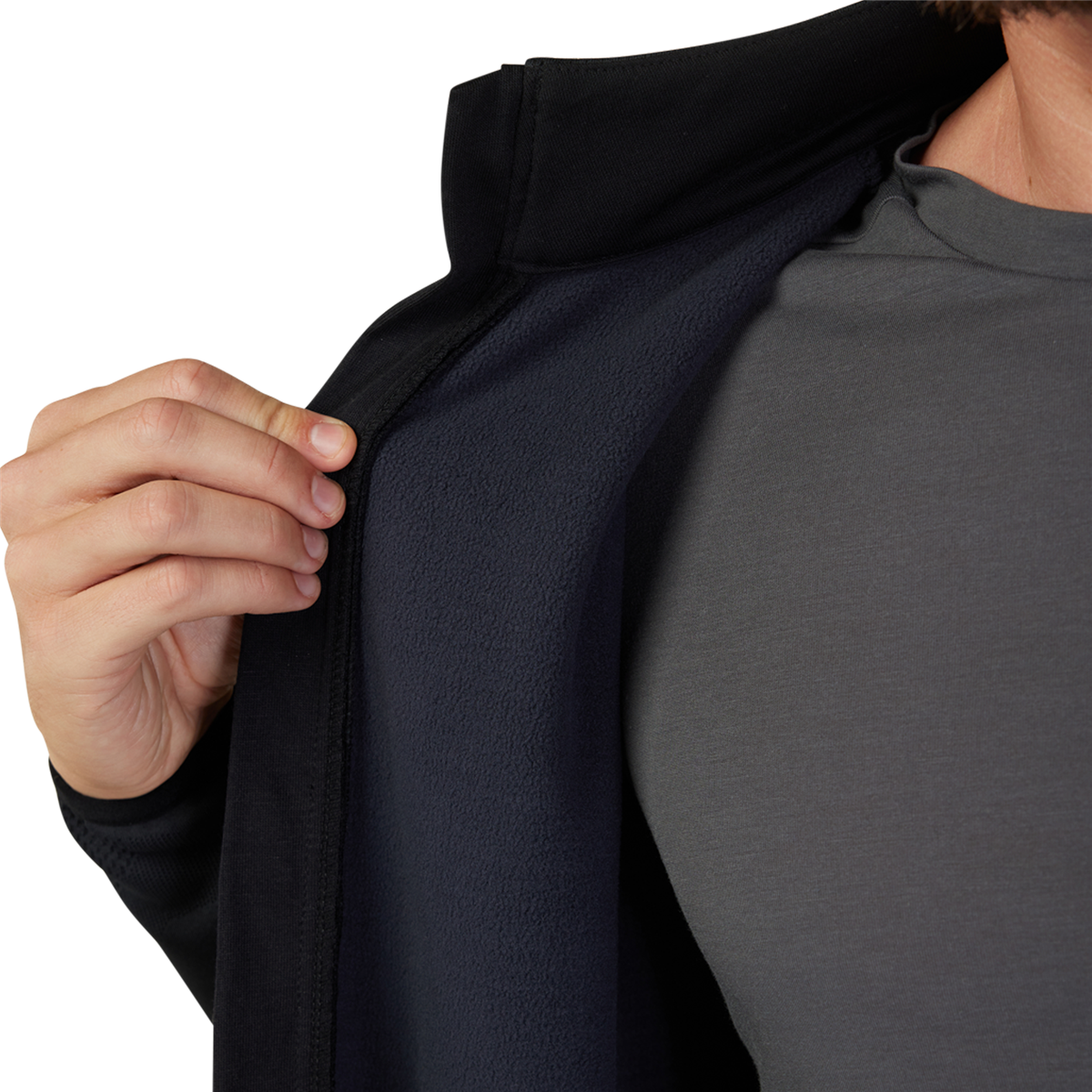 Ranger Mid-Layer Front Zip - Black