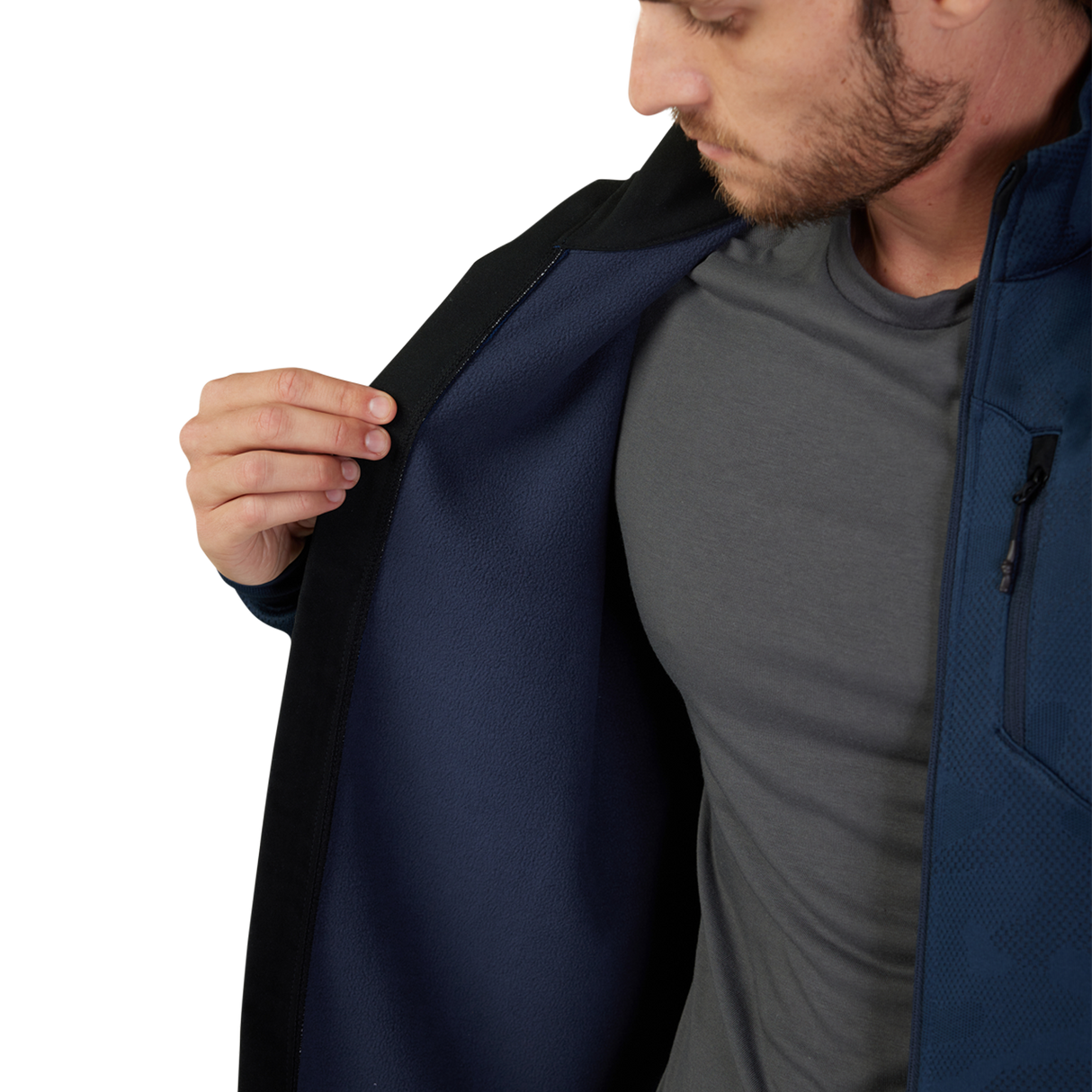Ranger Mid-Layer Front Zip - Midnight