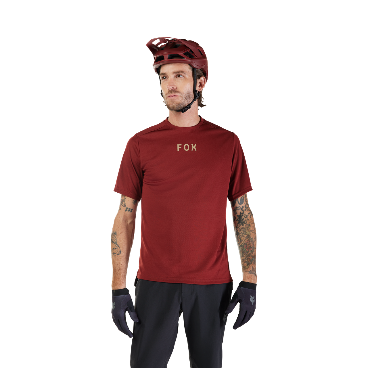 Ranger Short Sleeve Jersey Wordmark - Rust