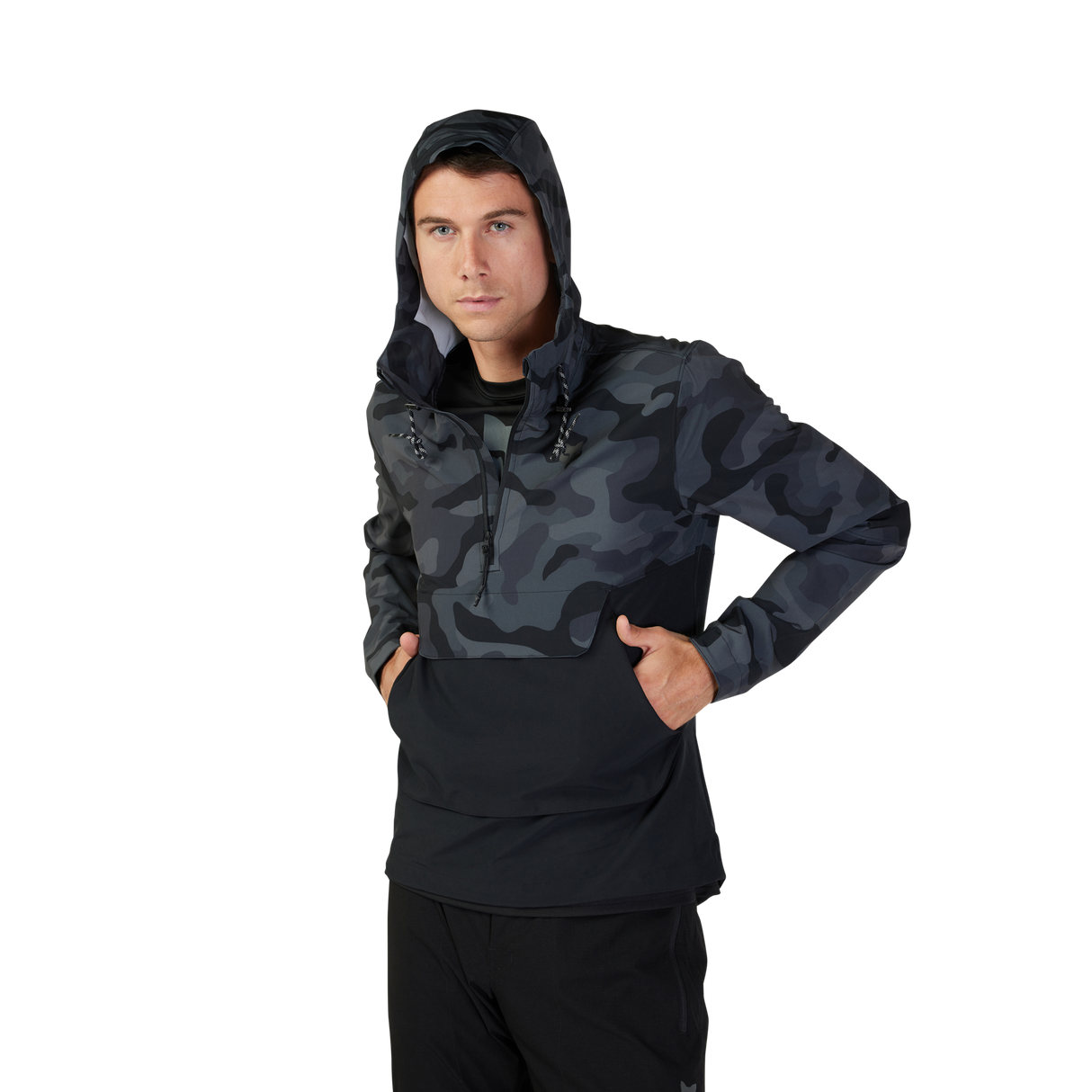 Ranger Wind Pullover - Black Camo
