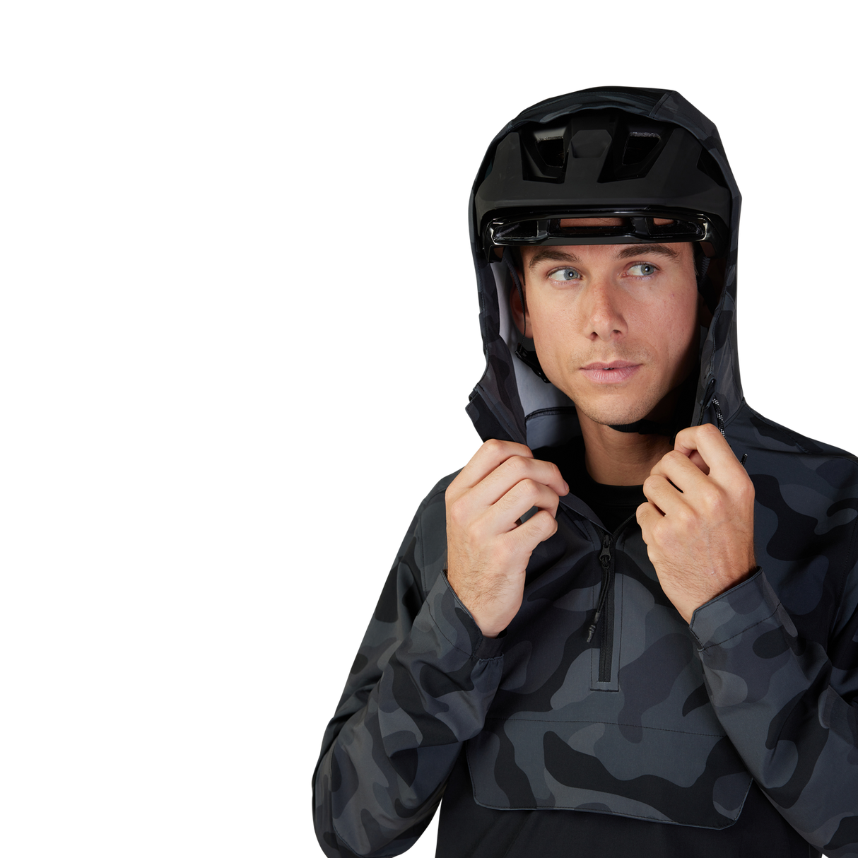 Ranger Wind Pullover - Black Camo