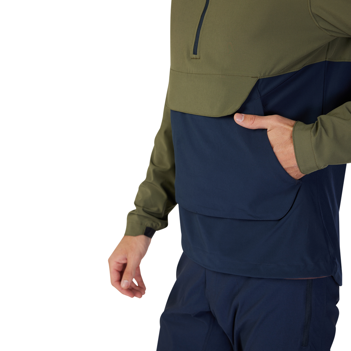 Ranger Wind Pullover - Olive Green