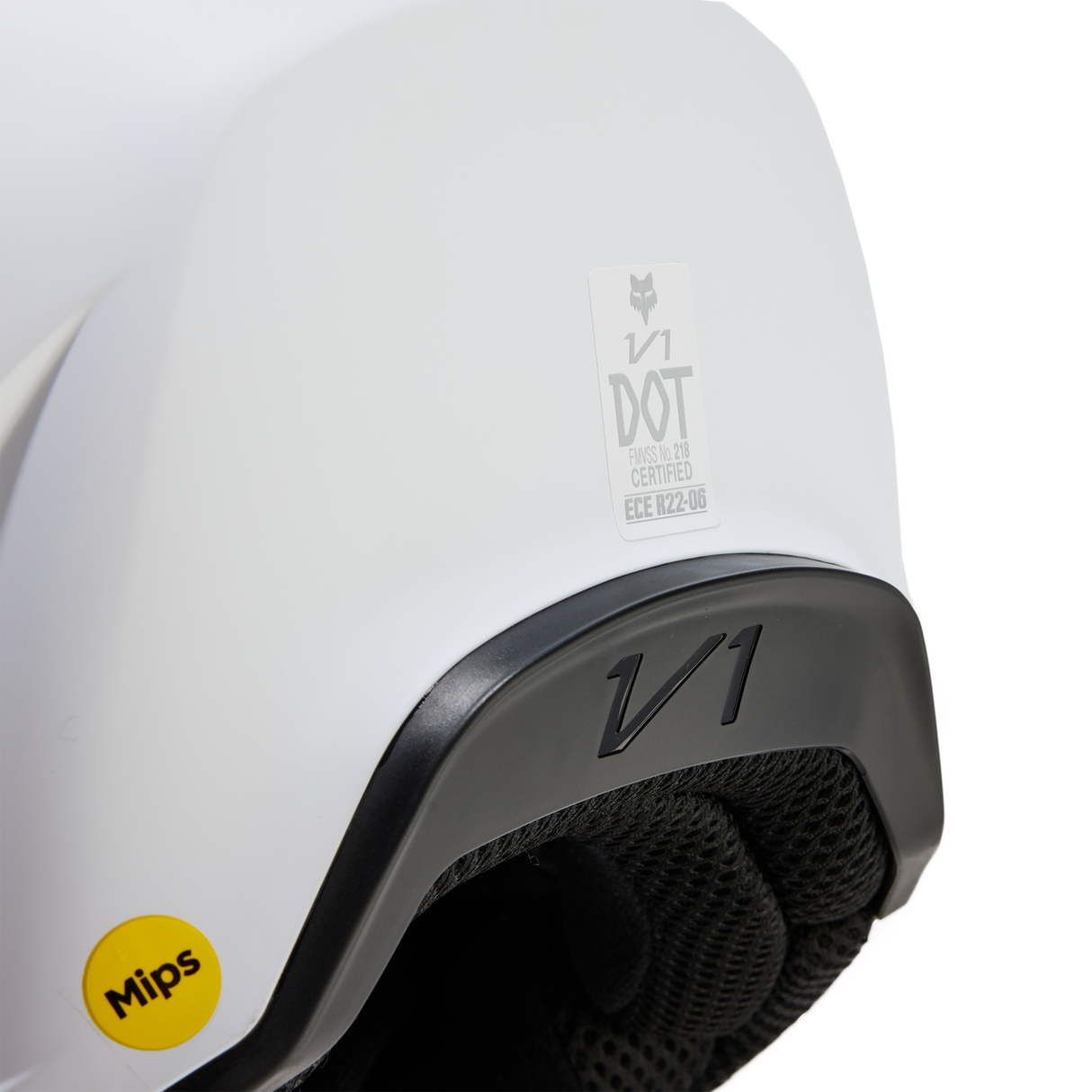 V1 Solid Helm - Matte White