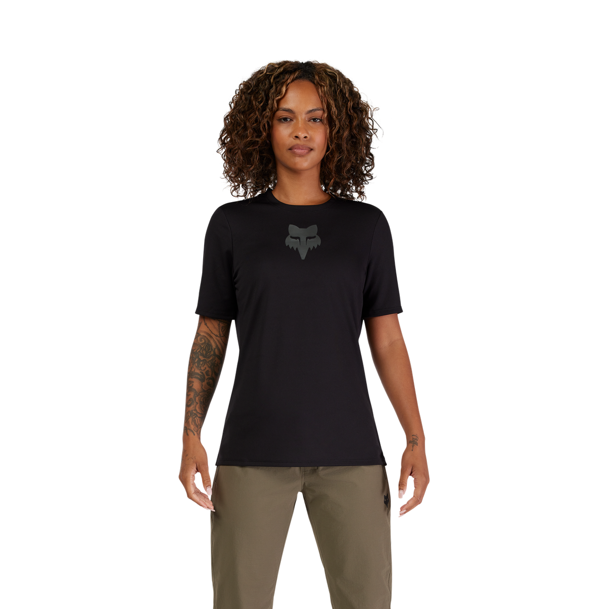 Women's Ranger Short Sleeve Jersey Fox Head - Black