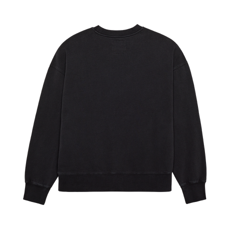 Wordmark Oversized Fleece Crew - Black