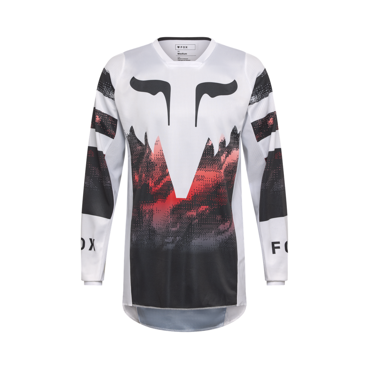 180 Kairos Jersey - White/Fluorescent Red