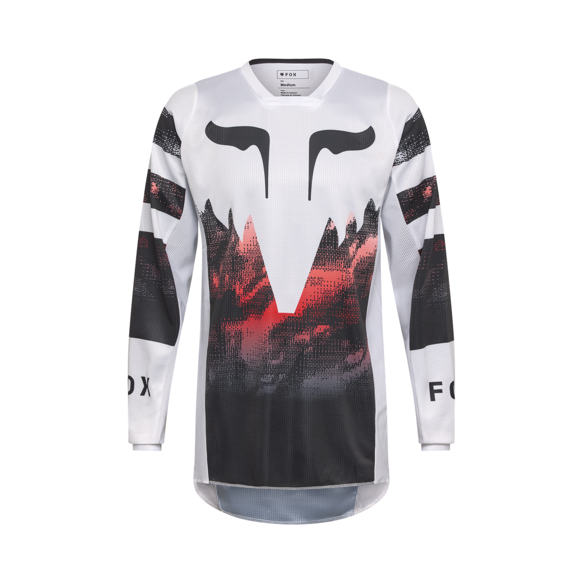 180 Kairos Jersey - White/Fluorescent Red Fox Racing