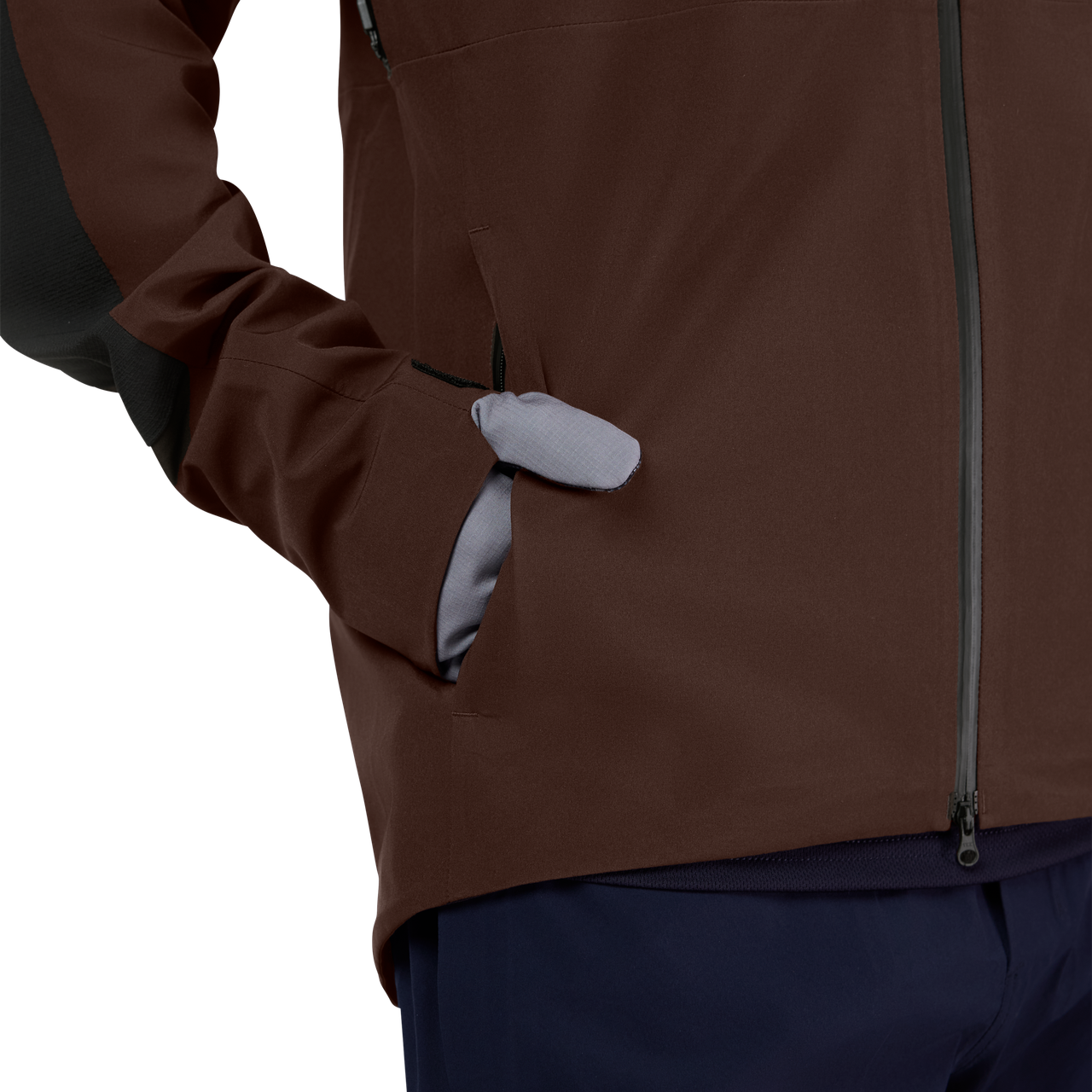 Defend 3L Regenjacke - Cocoa