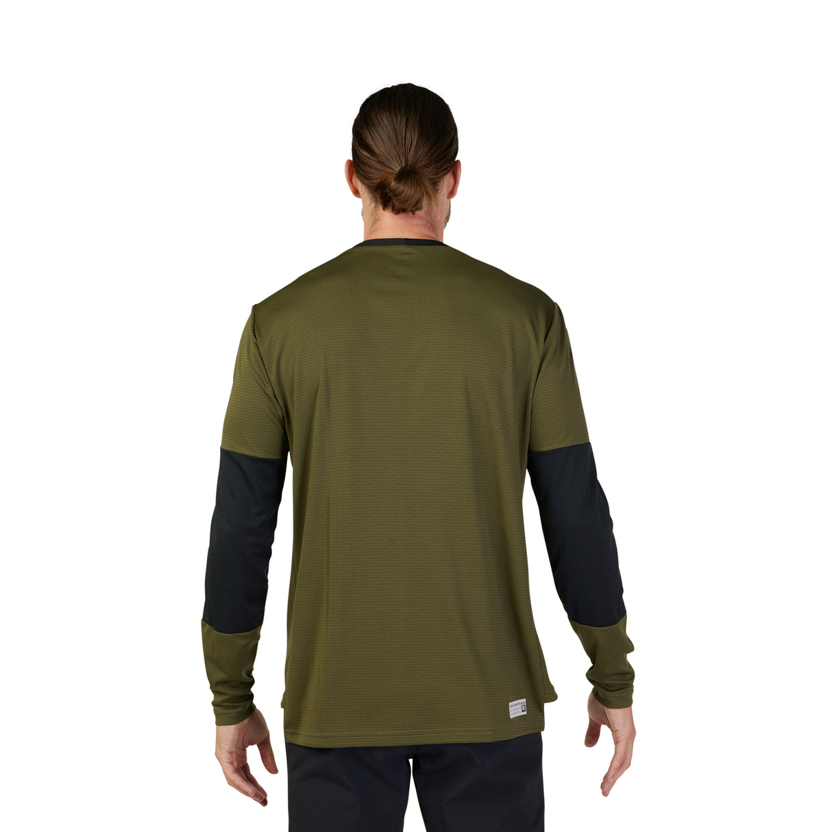 Defend Long-Sleeve Jersey Fox Head - Olive Green