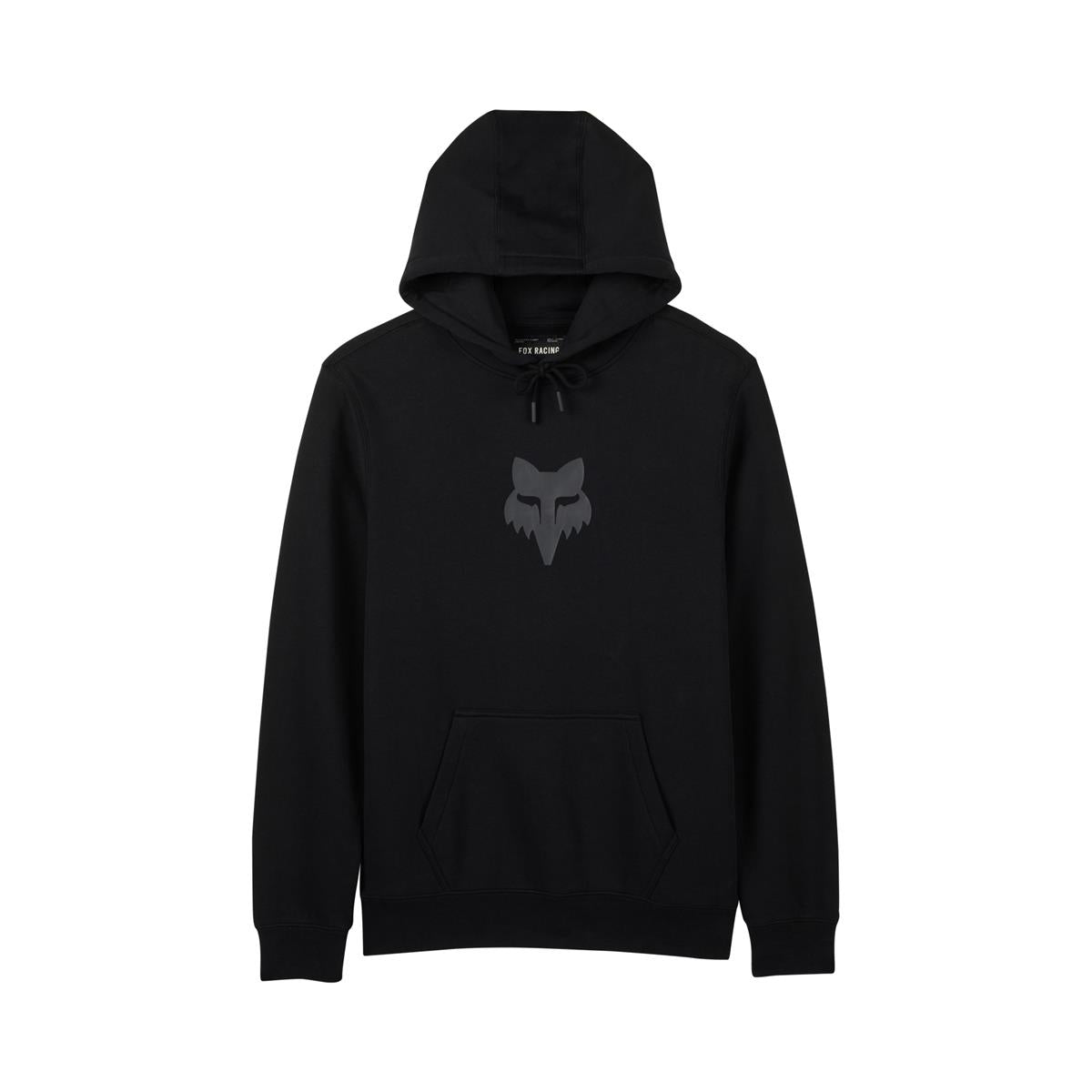 Fox Head Fleece Pullover - Black/Black