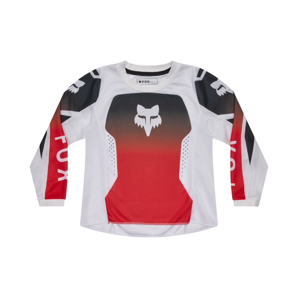 Kids 180 Shield Jersey - Fluorescent Red Fox Racing
