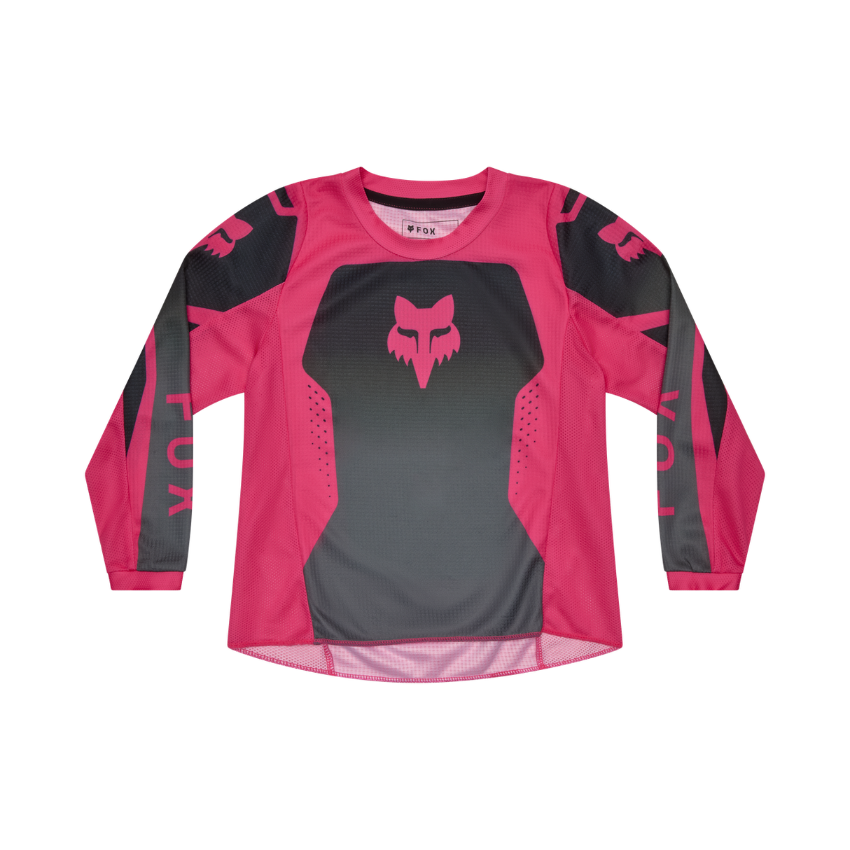 Kids Girls 180 Shield Jersey - Black/Pink Fox Racing