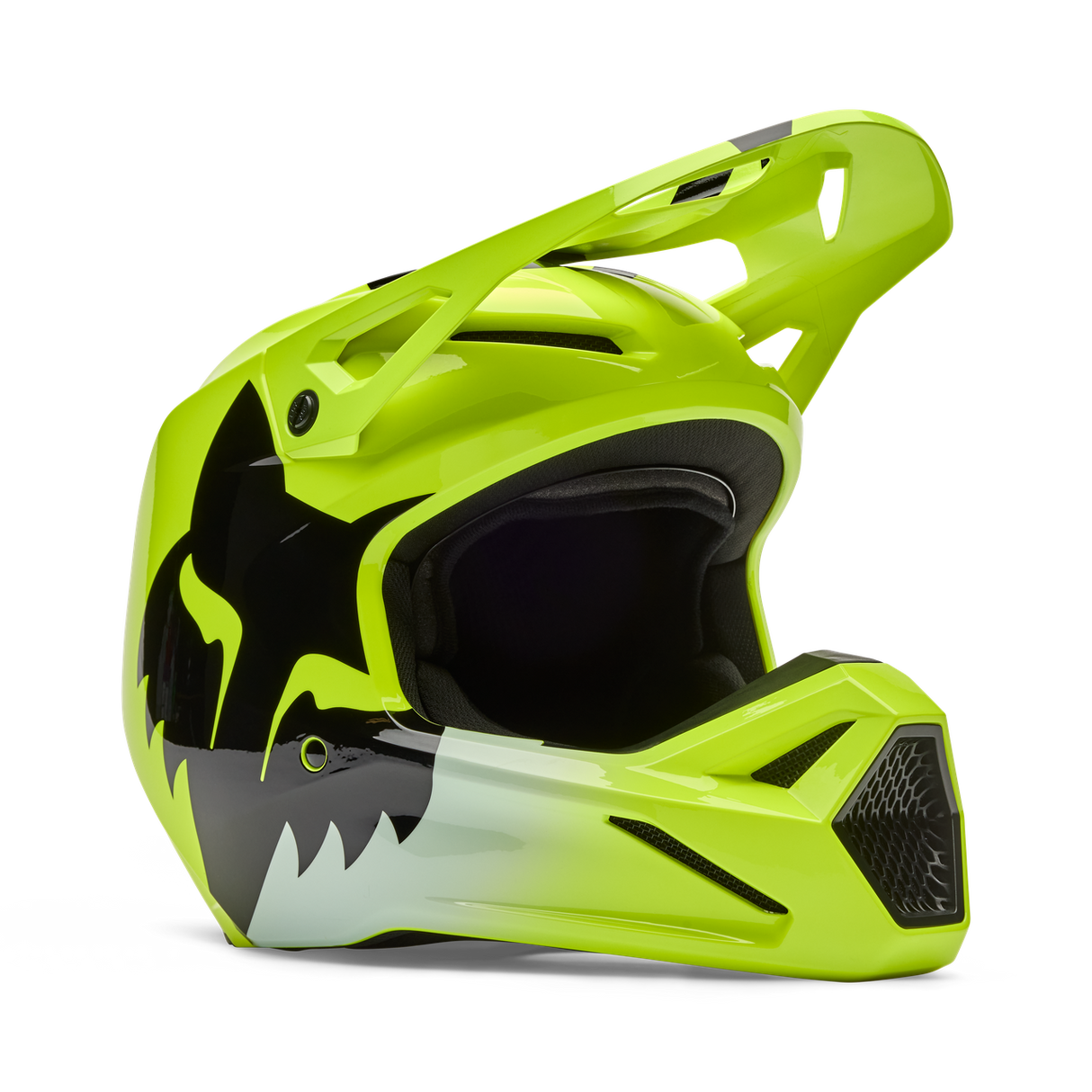 V1 Shield Fullface Helm - Fluorescent Yellow