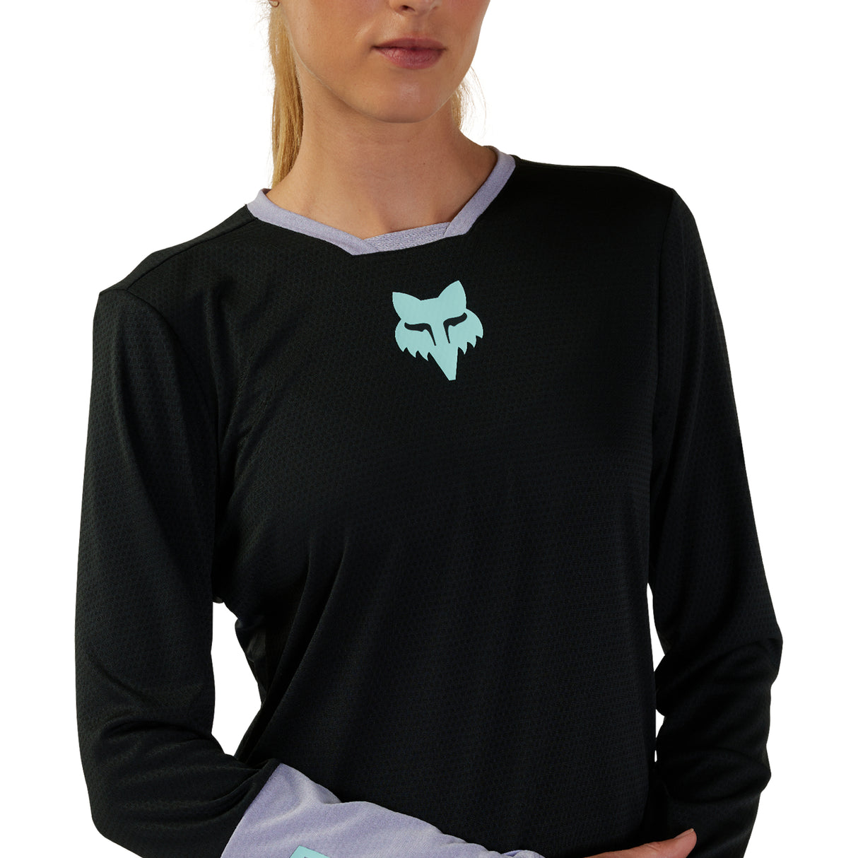 Women's Defend Race Long-Sleeve Jersey - Black