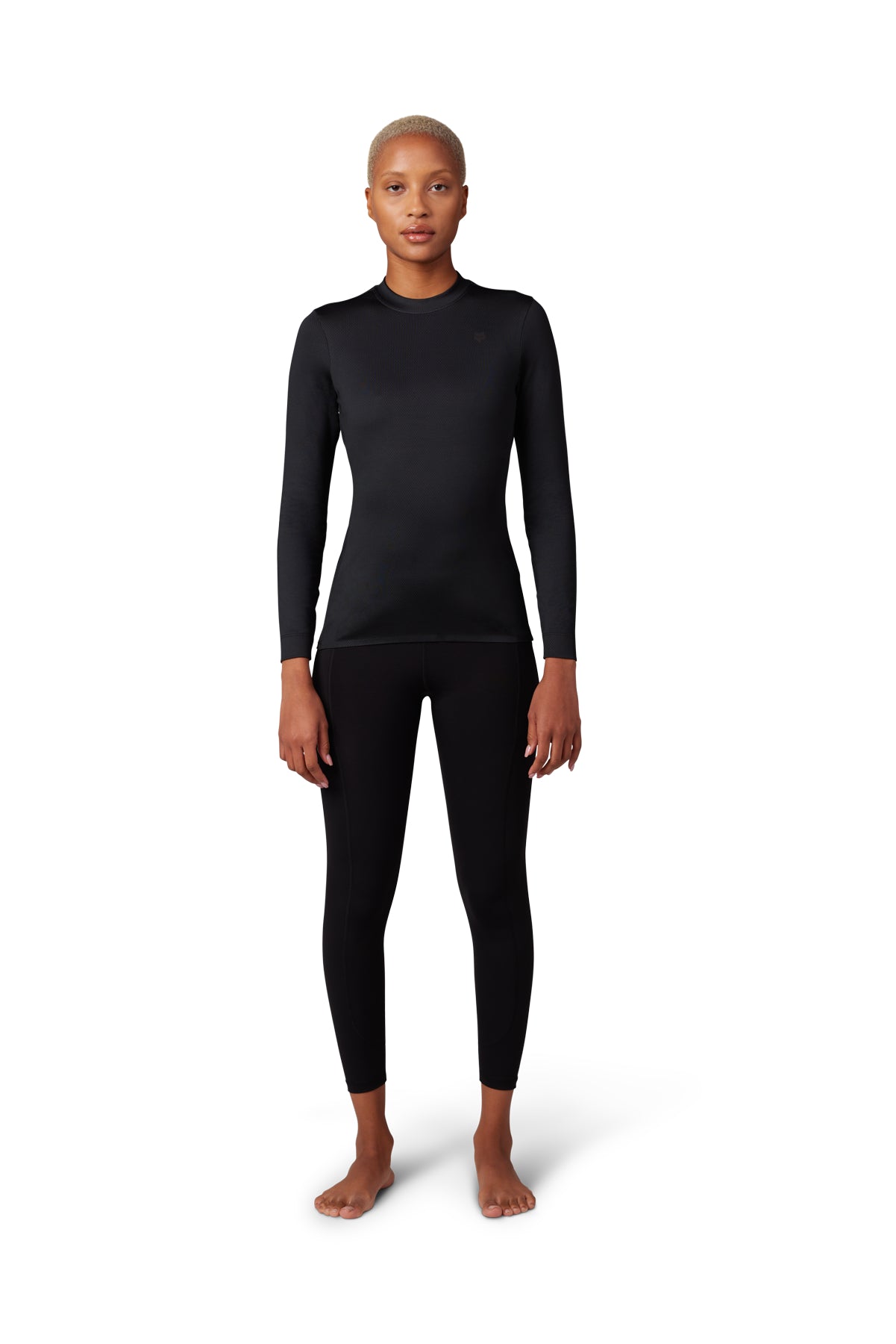 Women's Tecbase Fire Long-Sleeve Shirt - Black