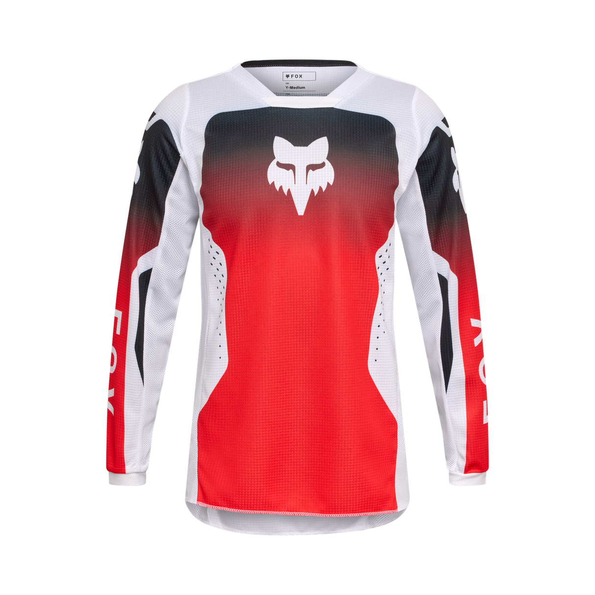 Youth 180 Shield Jersey - Fluorescent Red Fox Racing