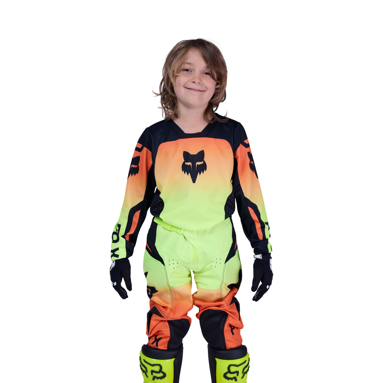 Youth 180 Shield Jersey - Fluorescent Yellow
