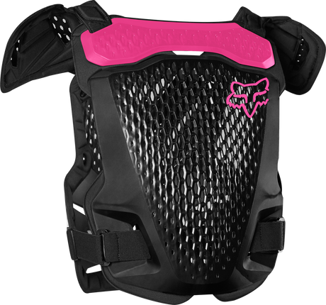Youth R3 Chest Guard - Black/Pink